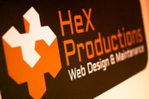 HeX Productions logo.