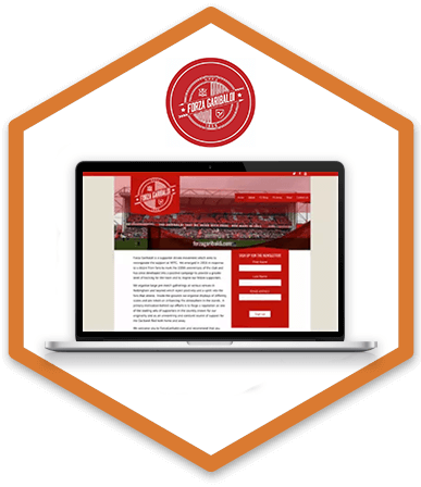 Forza Garibaldi logo and homepage