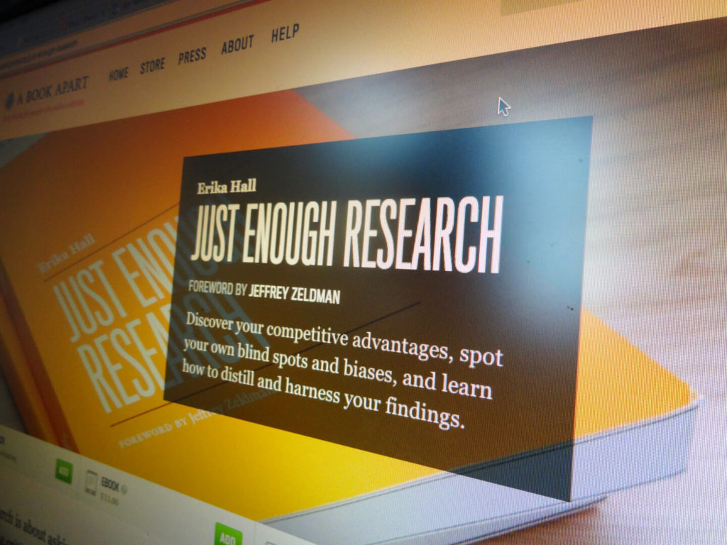 Screenshot of Just Enough Research