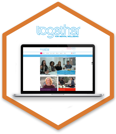 Together homepage and logo