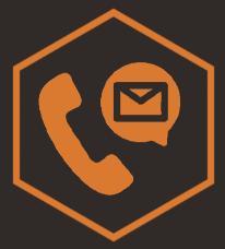 a phone and email address icon