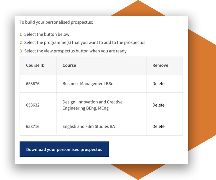 a screenshot of the course builder