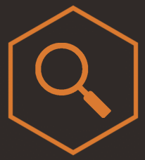 a magnifying glass icon