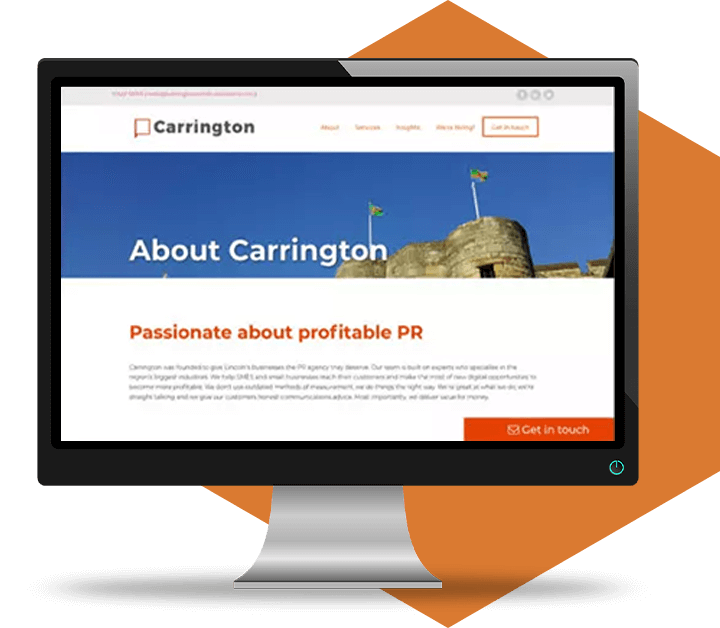 Carrington's About Us web page