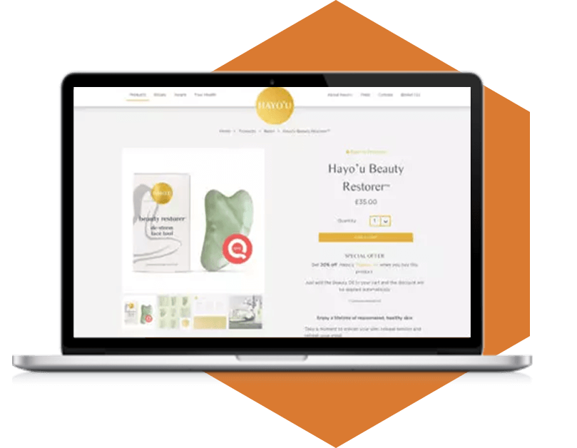 Hayo'u e-commerce site features