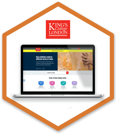 KCL logo and home page