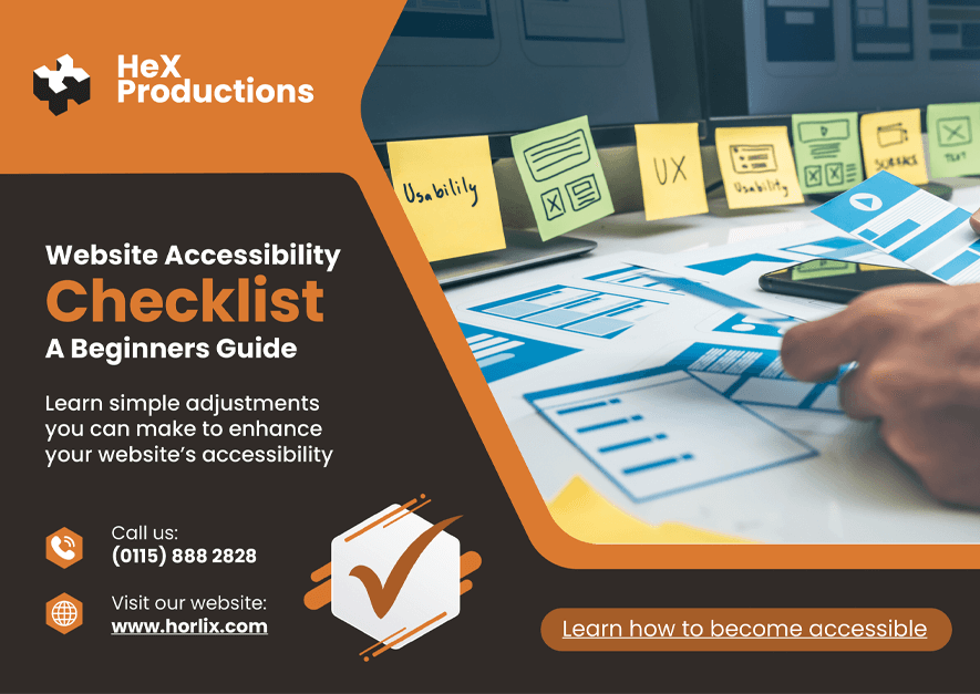the front cover of our website accessibility checklist beginners guide