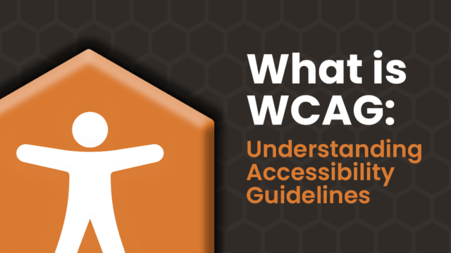 An accessibility icon next to the wording "What is WCAG"