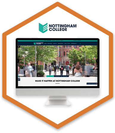 Nottingham college logo and home page